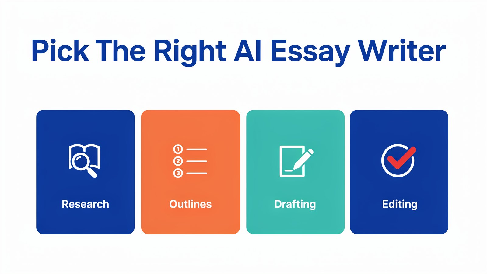 Pick the right AI essay writer, for research, outlines, drafting and editing